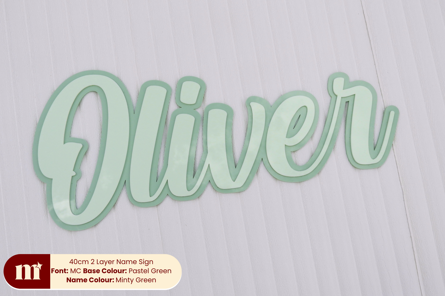 Two Layer Acrylic Name Sign