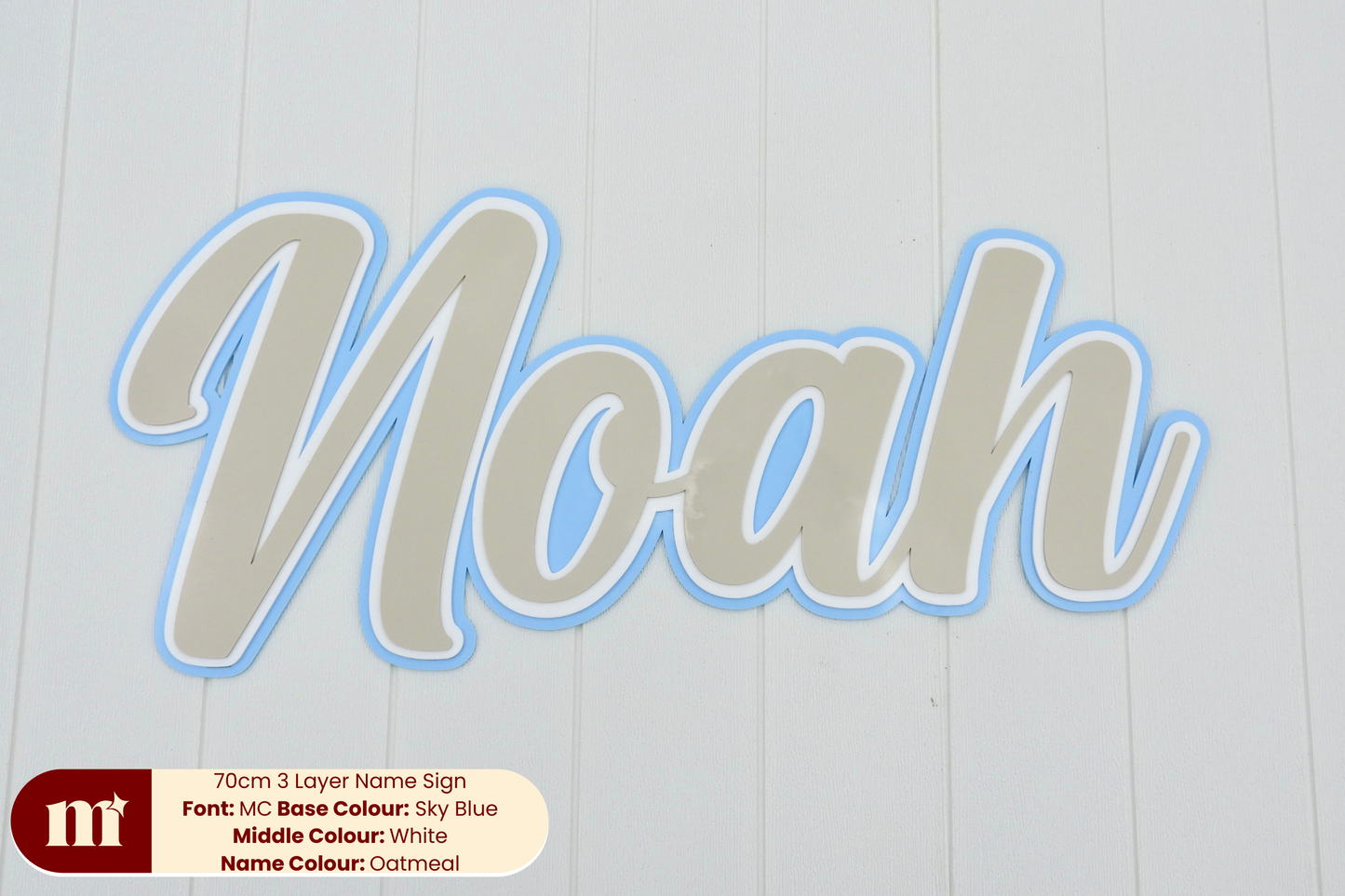 Three Layer Acrylic Name Sign