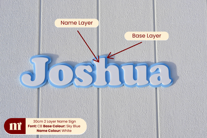 Two Layer Acrylic  Name Sign