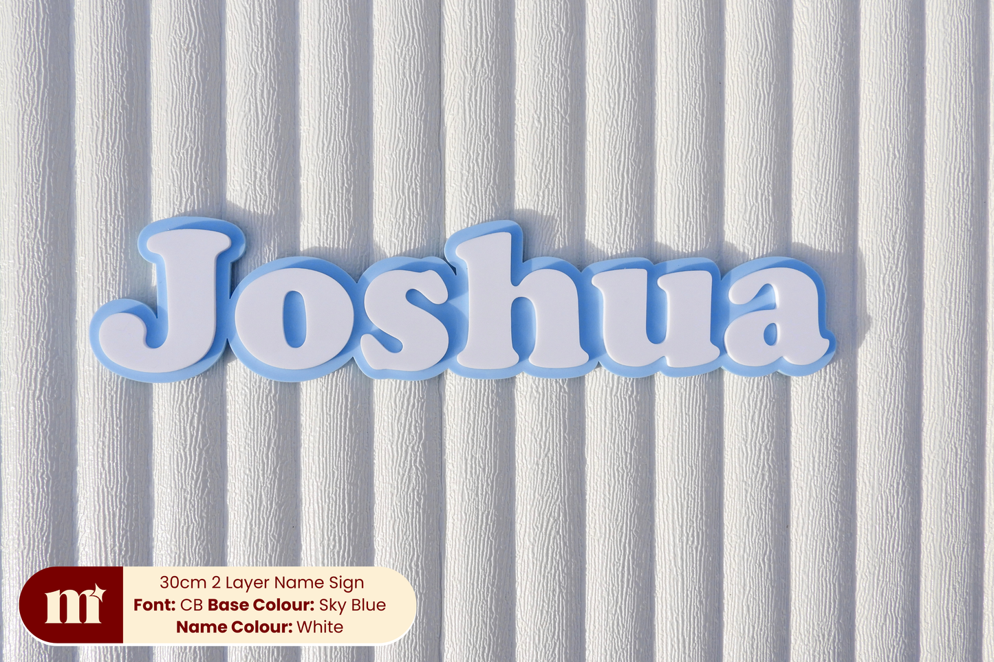 Two Layer Acrylic  Name Sign