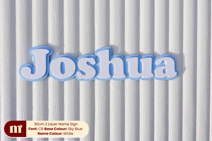 Two Layer Acrylic  Name Sign