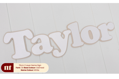 Two Layer Acrylic  Name Sign
