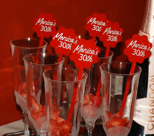 5" Drink Stirrers - Custom